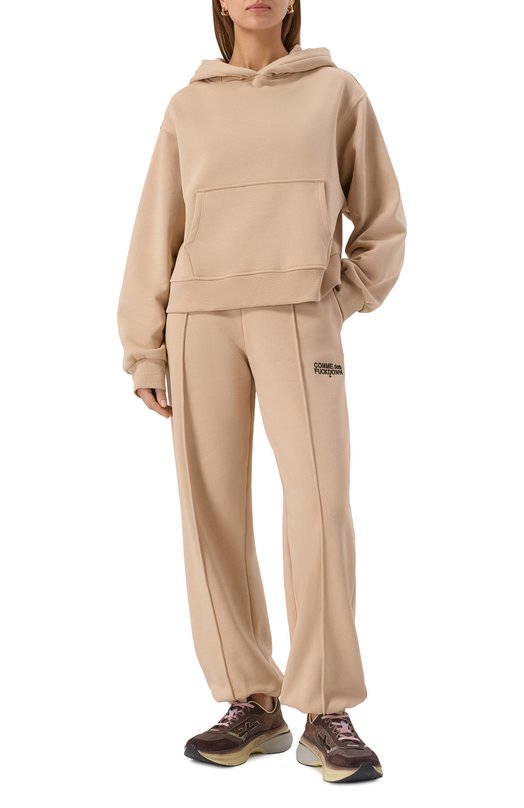 Хлопковое худи Comme des Fuckdown CFABW01373 Бежевый  CFABW01373 Фото 2