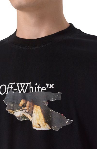 Хлопковая футболка OFF-WHITE, арт. 0MAA120F25JER00U, фото 5
