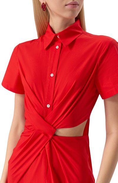 Хлопковое платье MSGM, арт. 3842MDA30X/257315, фото 5