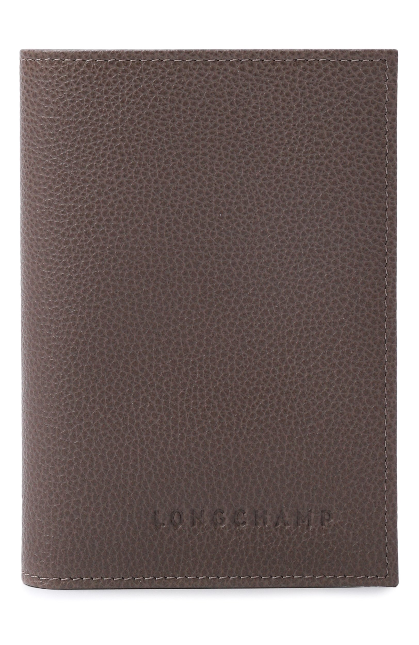 Кожаная обложка для паспорта LONGCHAMP темно-бежевого цвета по цене 12400 руб., арт. L3416021/021, фото 1 Кожаная обложка для паспорта LONGCHAMP, арт. L3416021/021, фото 1