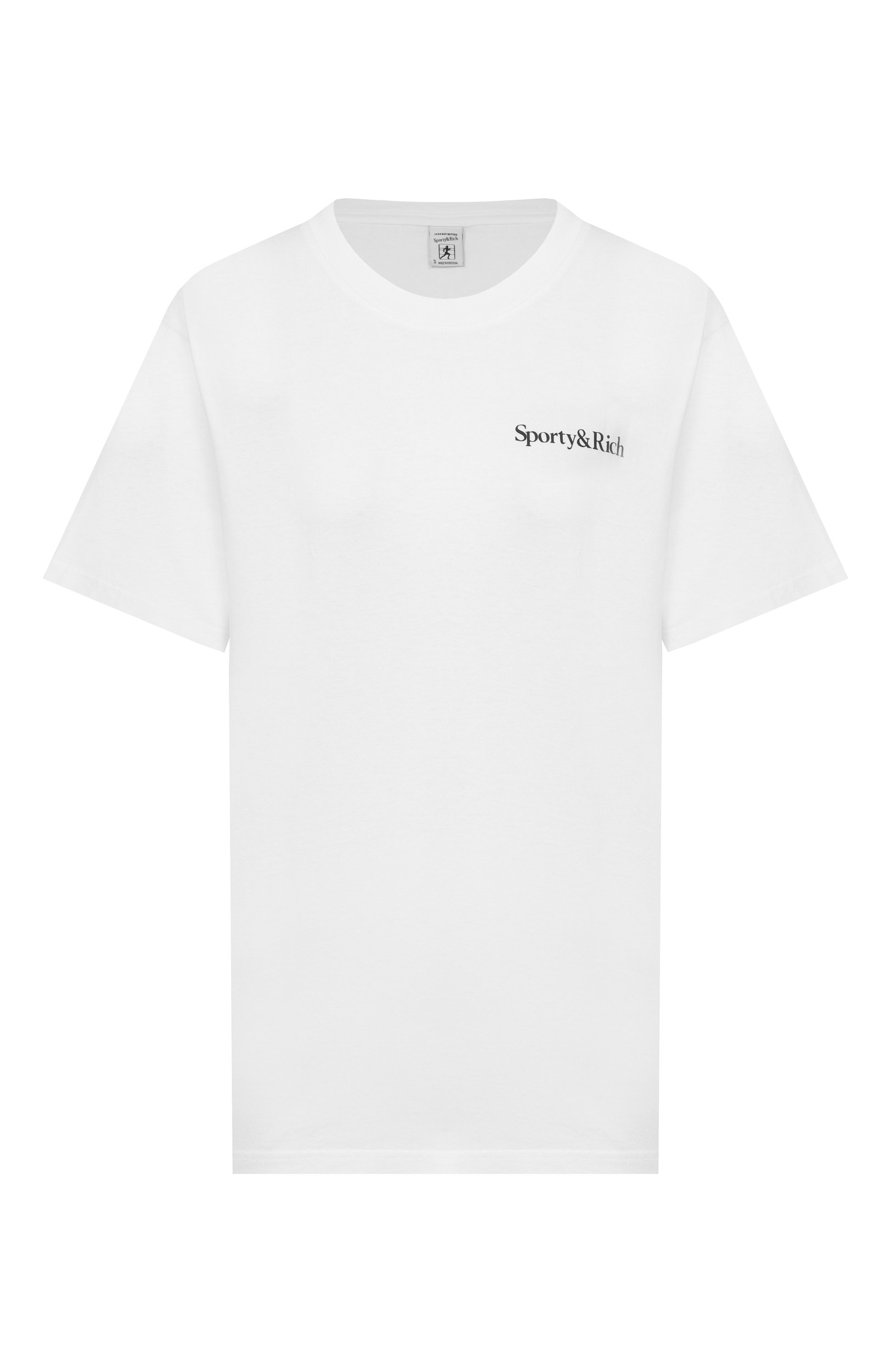 Хлопковая футболка SPORTY AND RICH, арт. T0119712300WH01, фото 1