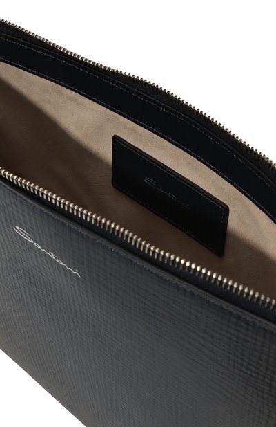 Кожаный футляр для документов SANTONI темно-синего цвета по цене 51450 руб., арт. UFPGA2370F0-APMC, фото 4 Кожаный футляр для документов SANTONI, арт. UFPGA2370F0-APMC, фото 4