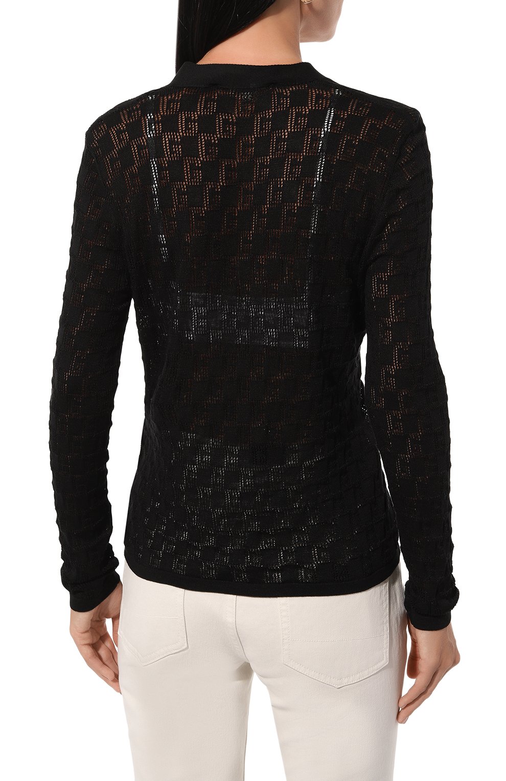 Кардиган из шелка и хлопка GUCCI, арт. 742971/XKC77, фото 4