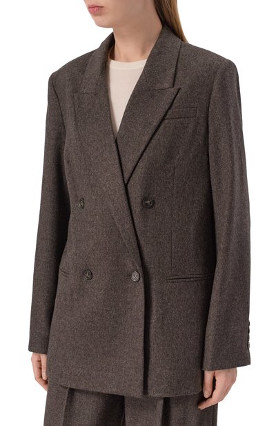 Жакет из шерсти и кашемира 12 STOREEZ коричневого цвета по цене 39000 руб., арт. 133820, фото 3 Жакет из шерсти и кашемира 12 STOREEZ, арт. 133820, фото 3