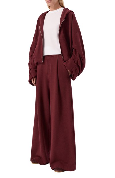 Хлопковые брюки DRIES VAN NOTEN бордового цвета по цене 63700 руб., арт. 131108/4612, фото 2 Хлопковые брюки DRIES VAN NOTEN, арт. 131108/4612, фото 2