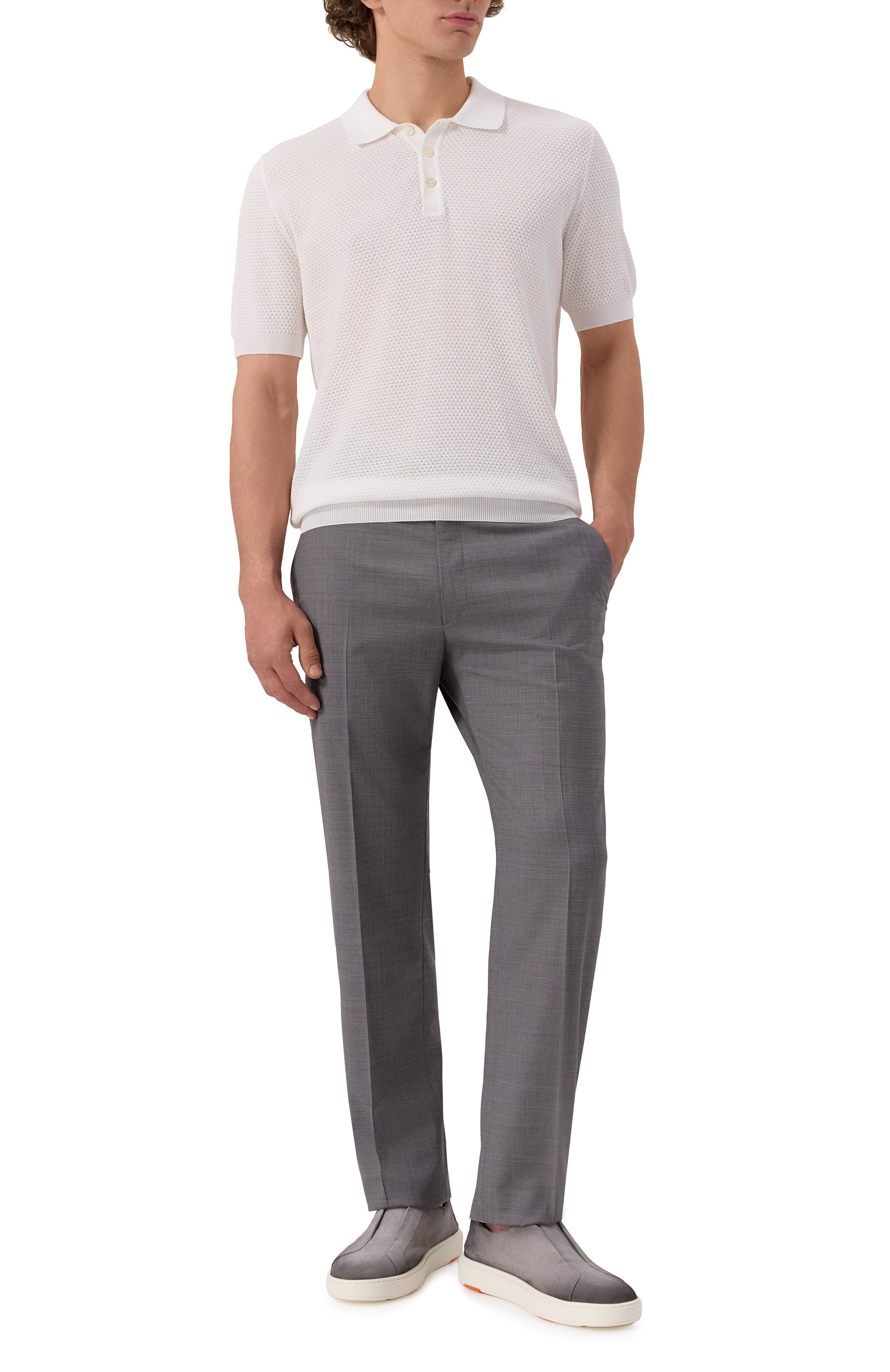 Замшевые кеды cleanic SANTONI, арт. MBCG21995BARTGEL, фото 2