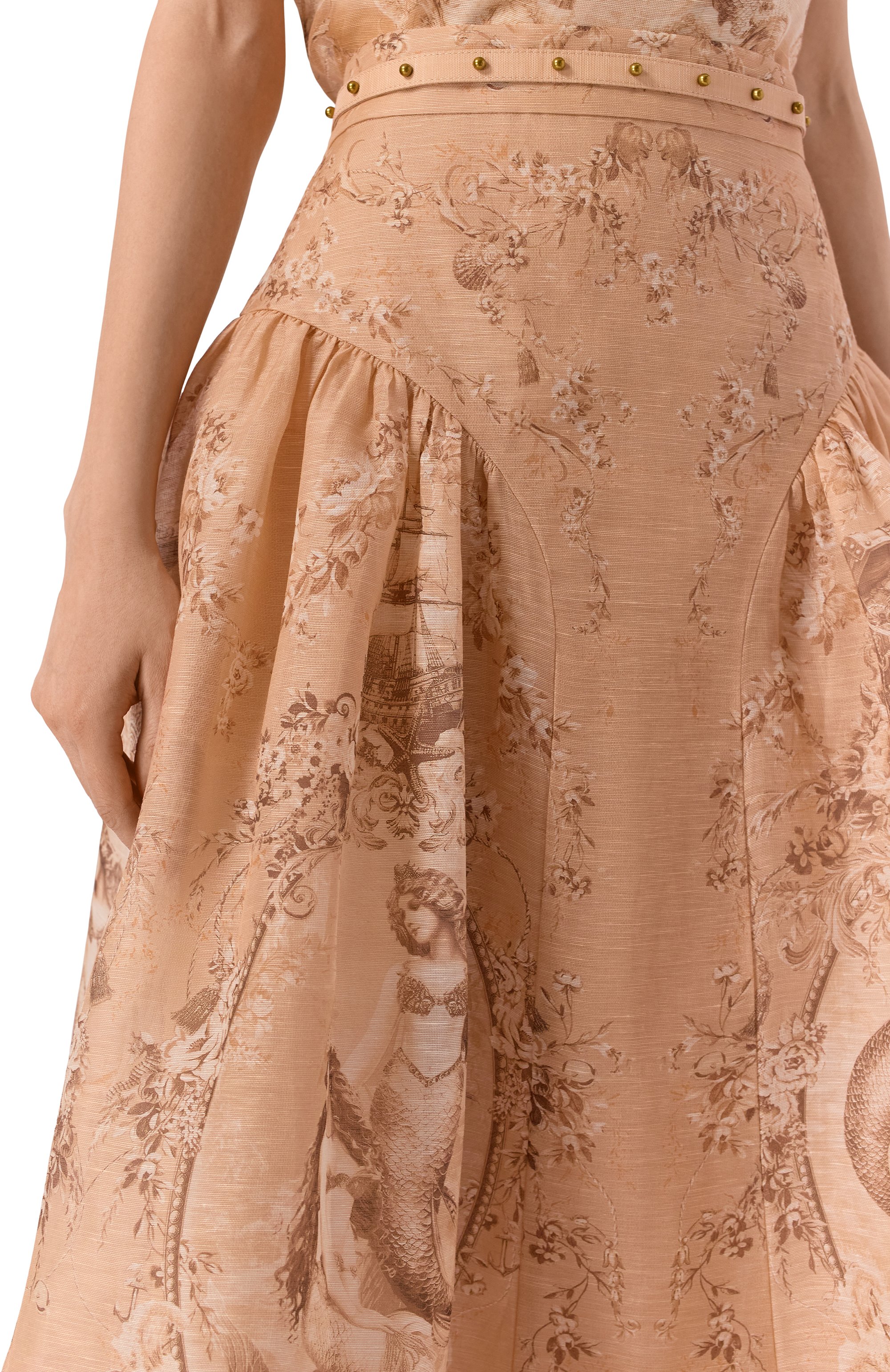 Юбка изо льна и шелка ZIMMERMANN, арт. 6915SC261, фото 5