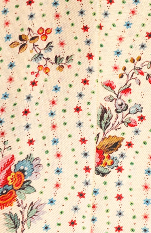 Шелковый шарф-твилли Valentino 8W2E6017/GEG Кремовый  8W2E6017/GEG Фото 3