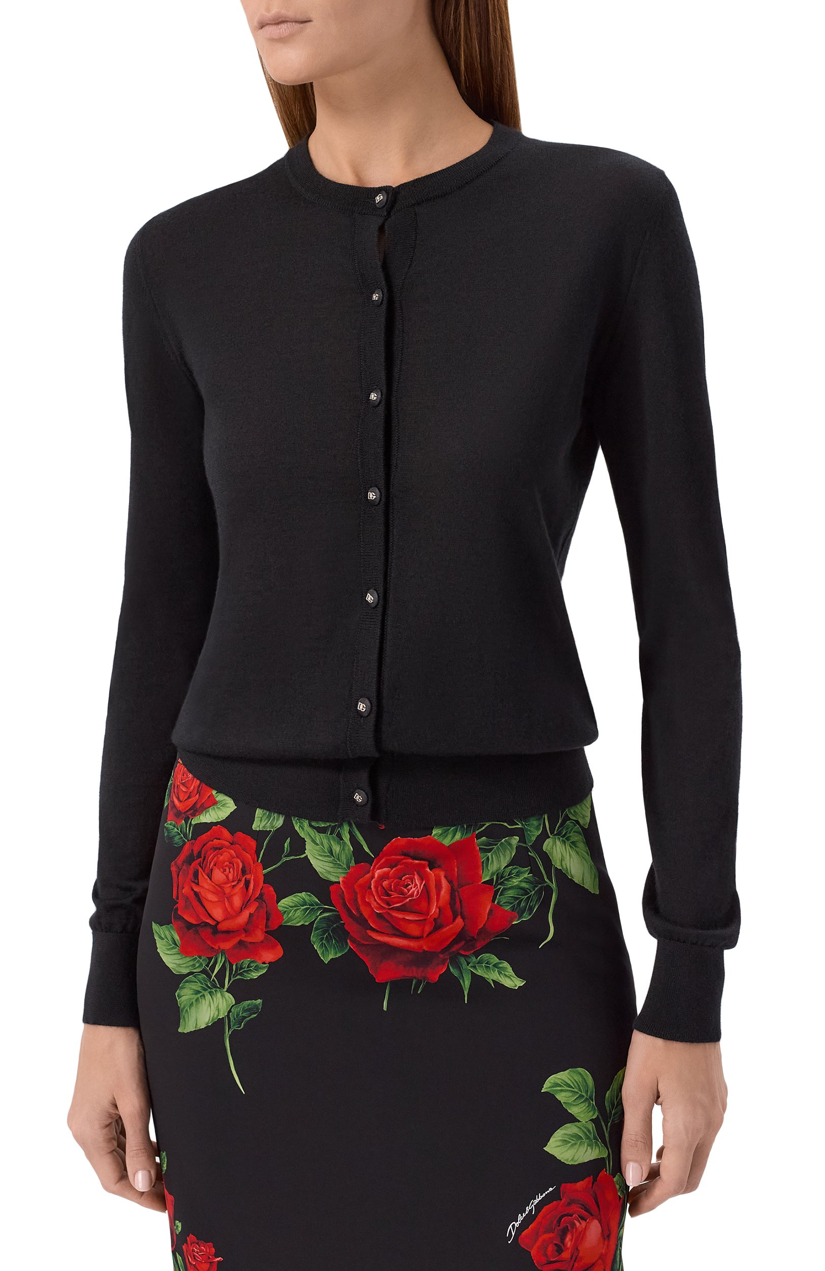 Кардиган из кашемира и шелка DOLCE & GABBANA, арт. FXV09Z/JGMHZ, фото 3
