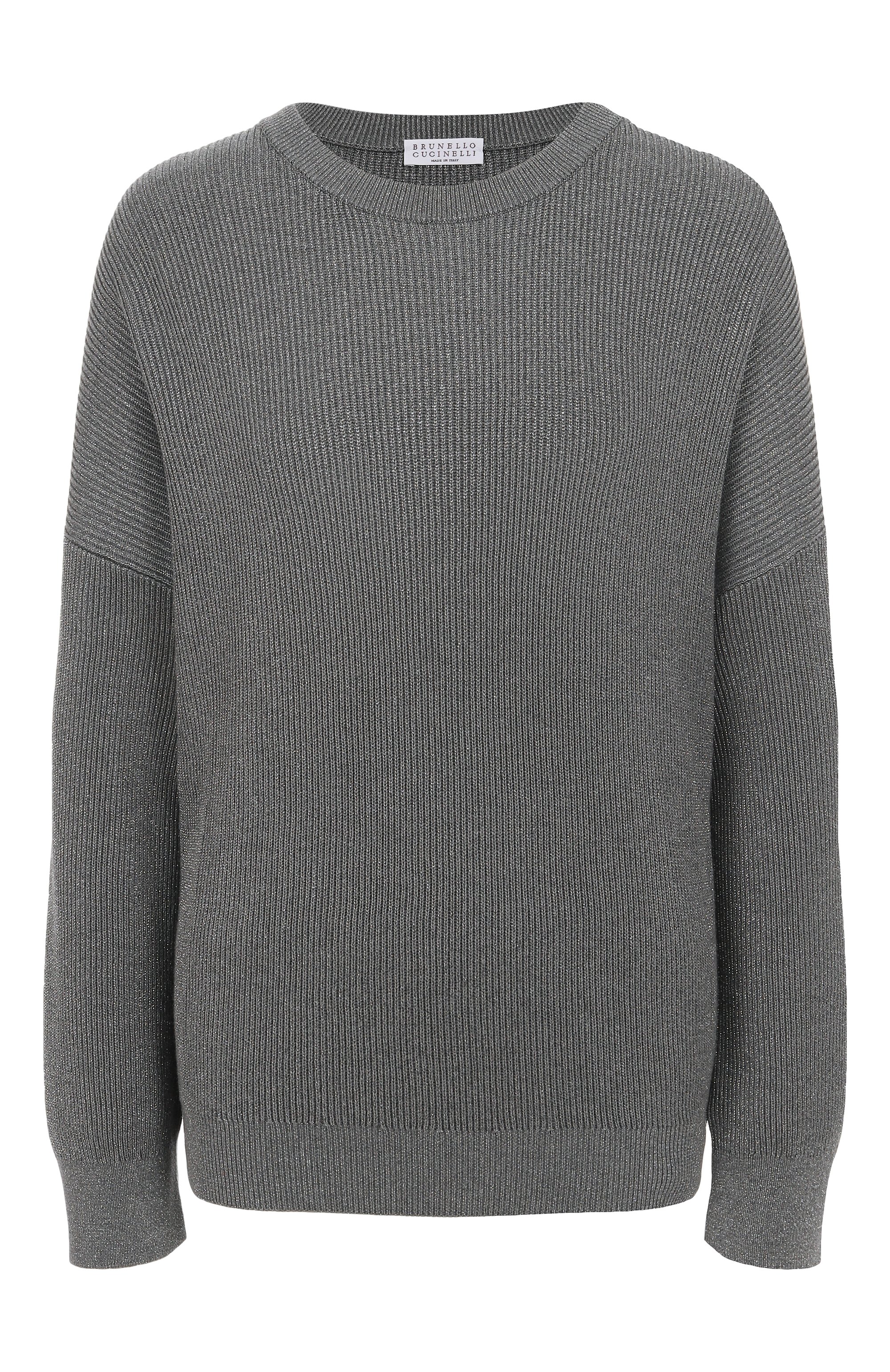 Свитер из хлопка и вискозы BRUNELLO CUCINELLI, арт. MAZ260200P, фото 1