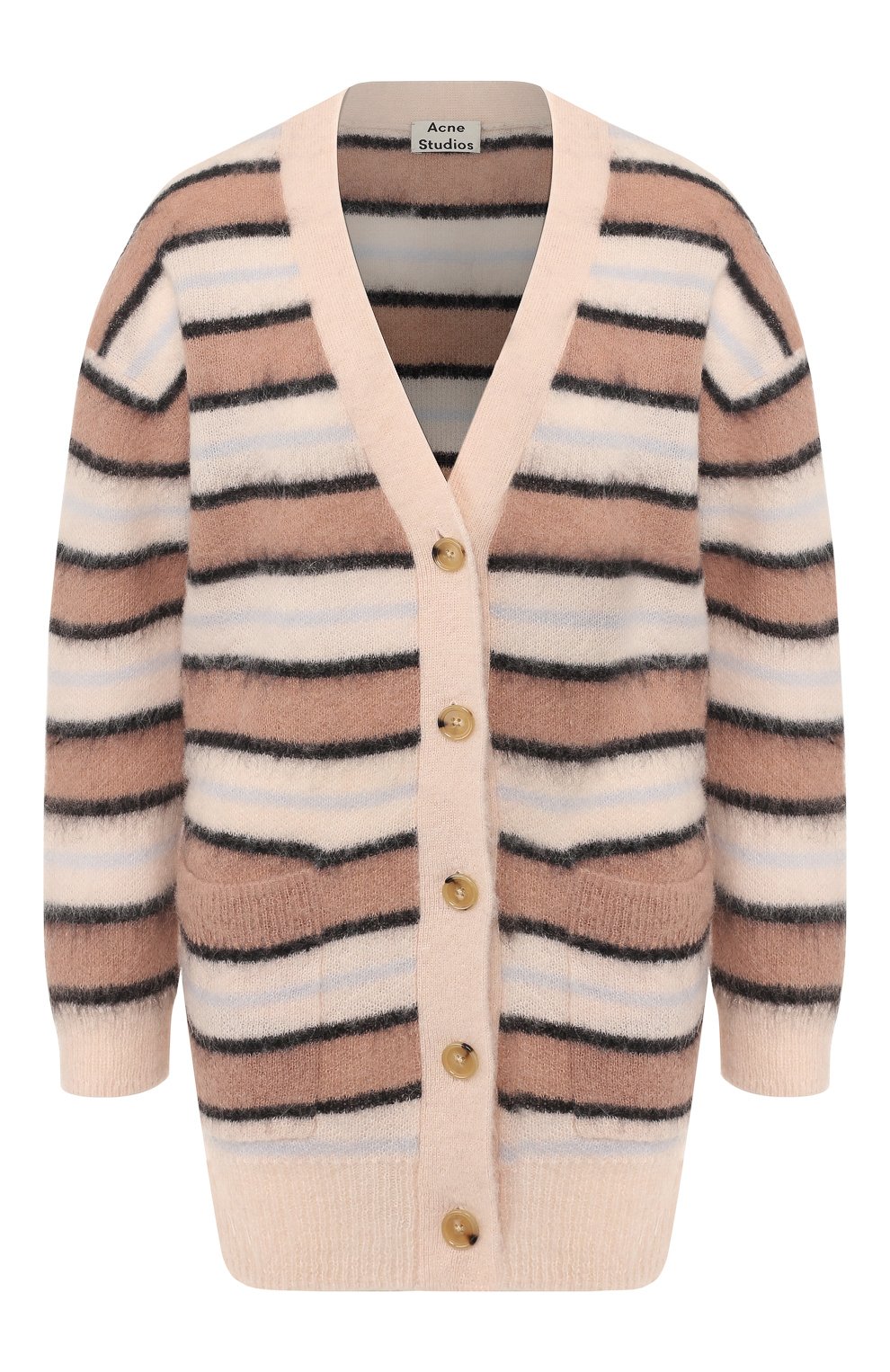 Кардиган ACNE STUDIOS розового цвета по цене 38550 руб., арт. A60148/W, фото 1 Кардиган ACNE STUDIOS, арт. A60148/W, фото 1