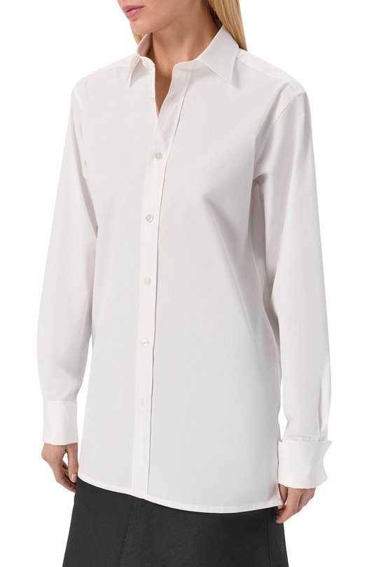 Хлопковая рубашка Maison Margiela S50DT0063/S43001 Белый  S50DT0063/S43001 Фото 3