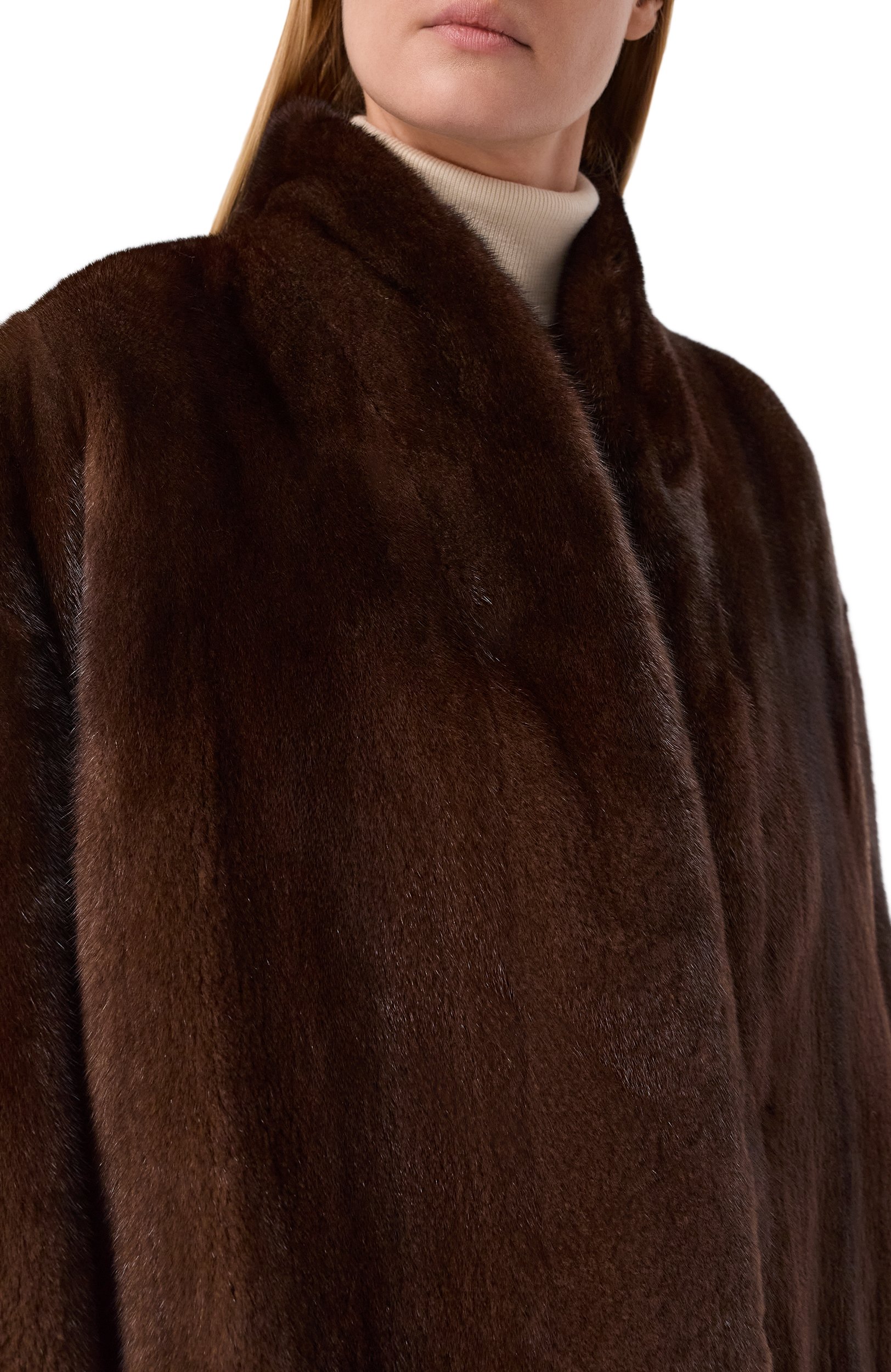 Шуба из норки MVST, арт. M009/MINK BROWN, фото 5