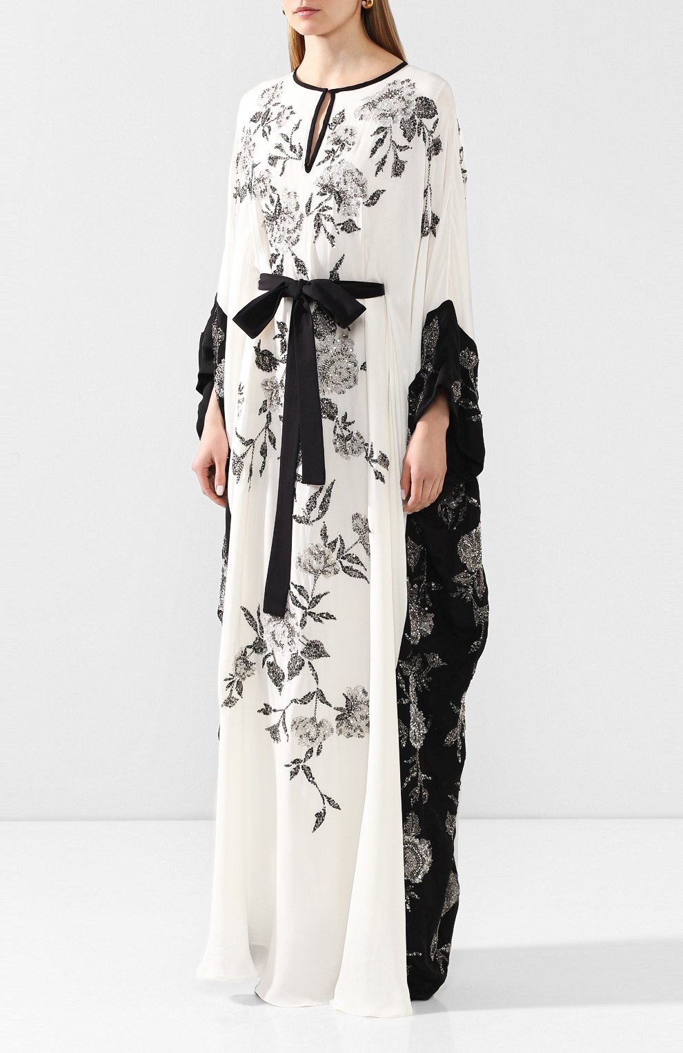 Шелковое платье-туника MARCHESA, арт. M28704, фото 3