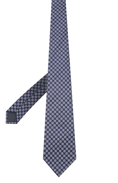 Шелковый галстук ZEGNA темно-синего цвета по цене 19650 руб., арт. Z9W05/1UM, фото 2 Шелковый галстук ZEGNA, арт. Z9W05/1UM, фото 2
