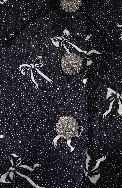 Шелковое платье ALESSANDRA RICH синего цвета по цене 129500 руб., арт. FAB1870-F2541, фото 5 Шелковое платье ALESSANDRA RICH, арт. FAB1870-F2541, фото 5