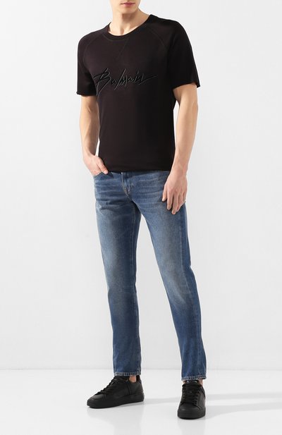 Кожаные кеды b-court  BALMAIN, арт. TM1C209/LSFH, фото 2