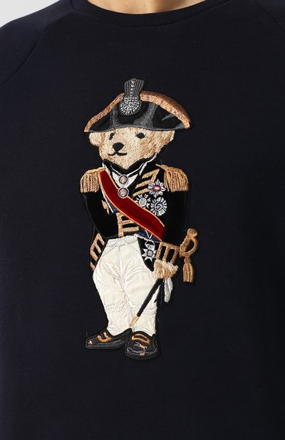 Свитшот из смеси хлопка и вискозы с аппликацией RALPH LAUREN, арт. 790728161, фото 5
