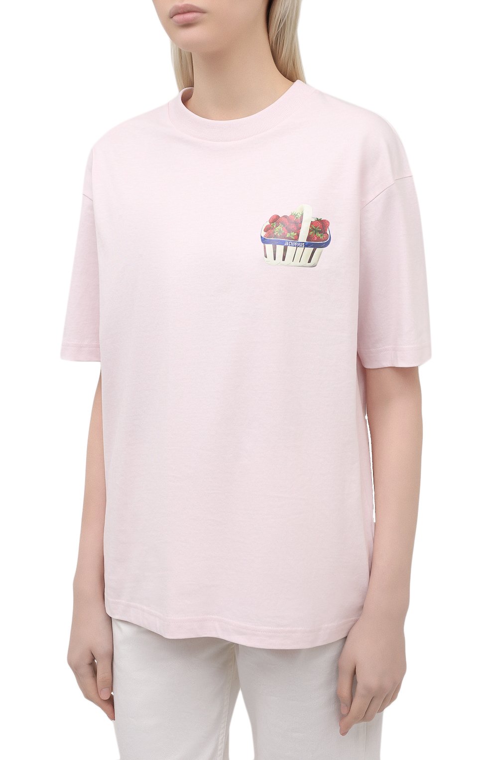 Хлопковая футболка JACQUEMUS, арт. 211JS10/22404B, фото 3