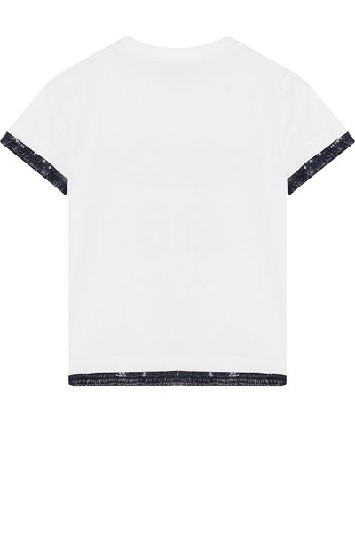 Хлопковая футболка с пайетками TWINSET, арт. GS82HC/6A-10A, фото 2