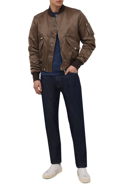 Футболка из вискозы TOM FORD синего цвета по цене 37050 руб., арт. BY278/TFJ209, фото 2 Футболка из вискозы TOM FORD, арт. BY278/TFJ209, фото 2