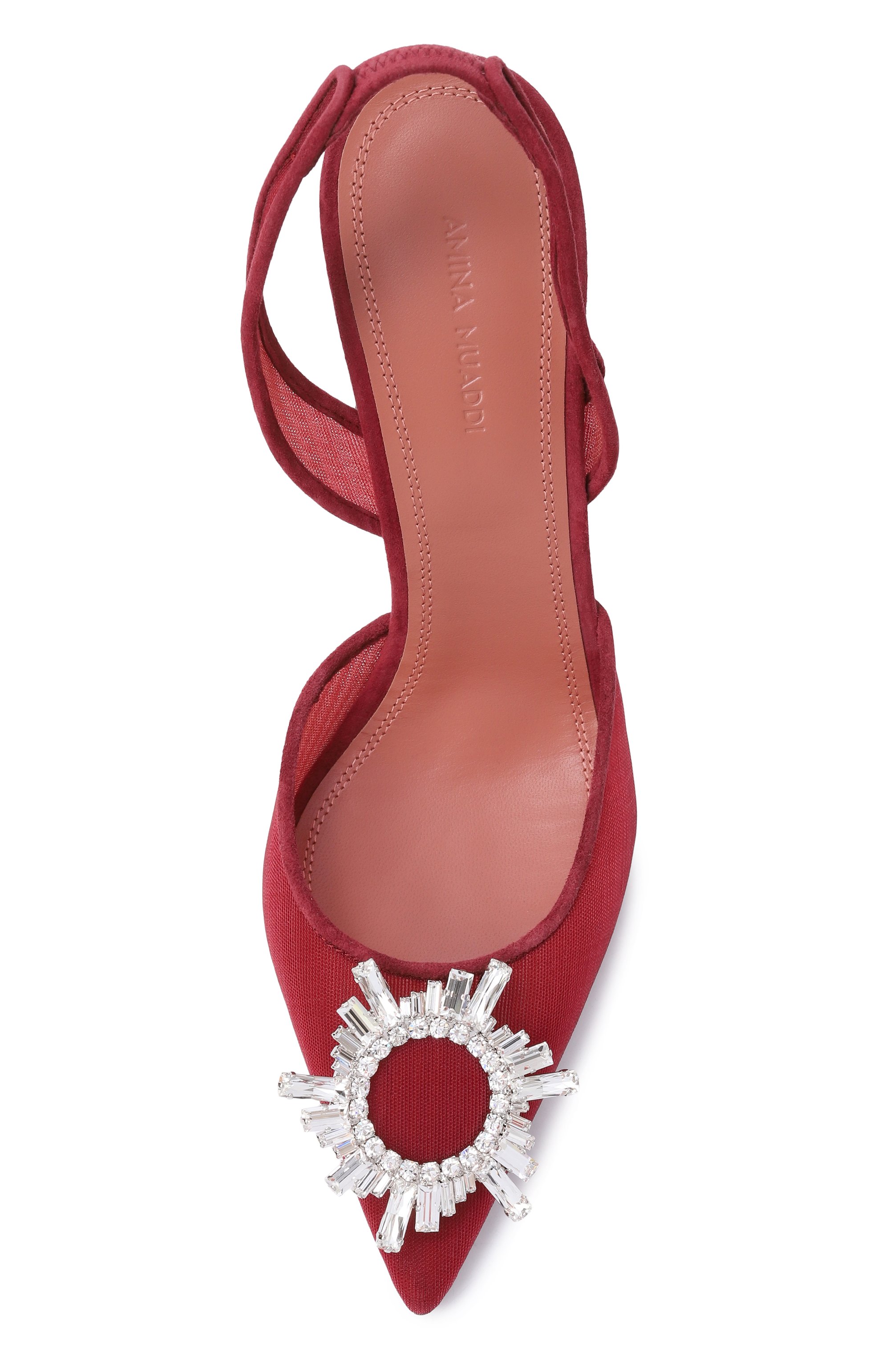 Текстильные туфли begum 95 AMINA MUADDI, арт. BEGUM MESH SLING 95MM/MESH, фото 6