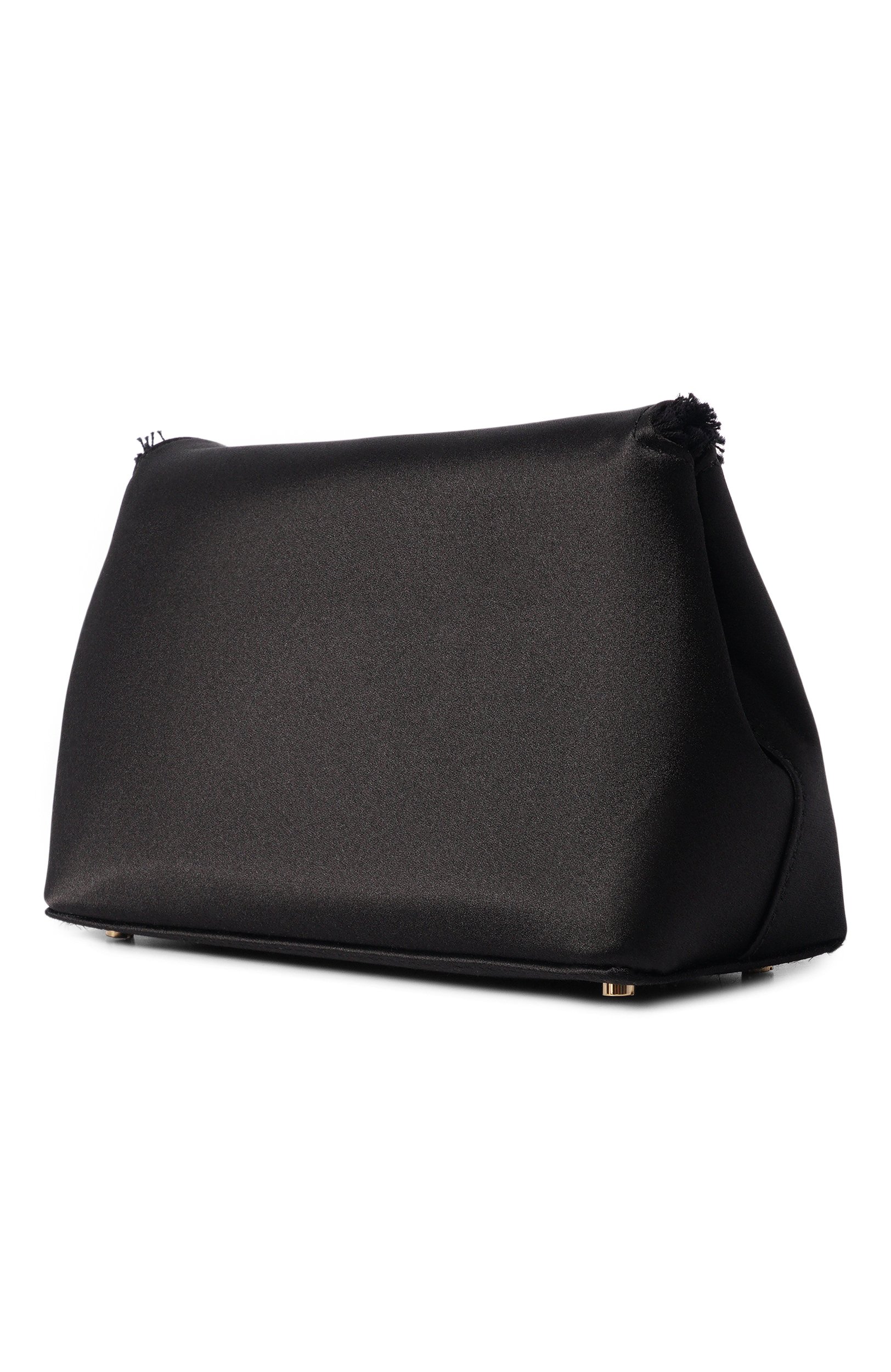 Атласный клатч t-lock mini TOTEME черного цвета по цене 93650 руб., арт. 261-WAL0085-FB0227, фото 4 Атласный клатч t-lock mini TOTEME, арт. 261-WAL0085-FB0227, фото 4