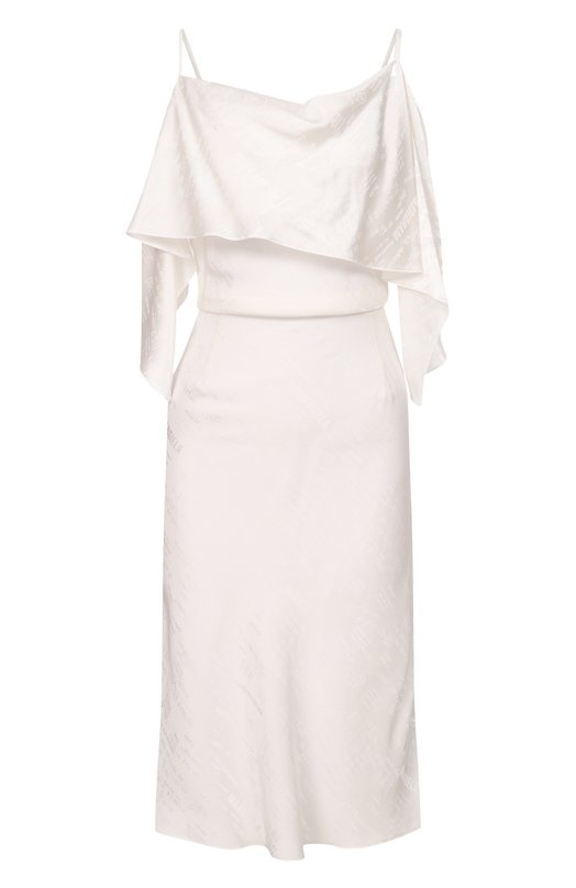 Атласное платье MM6 S52DD0082/M35737 Белый S52DD0082/M35737