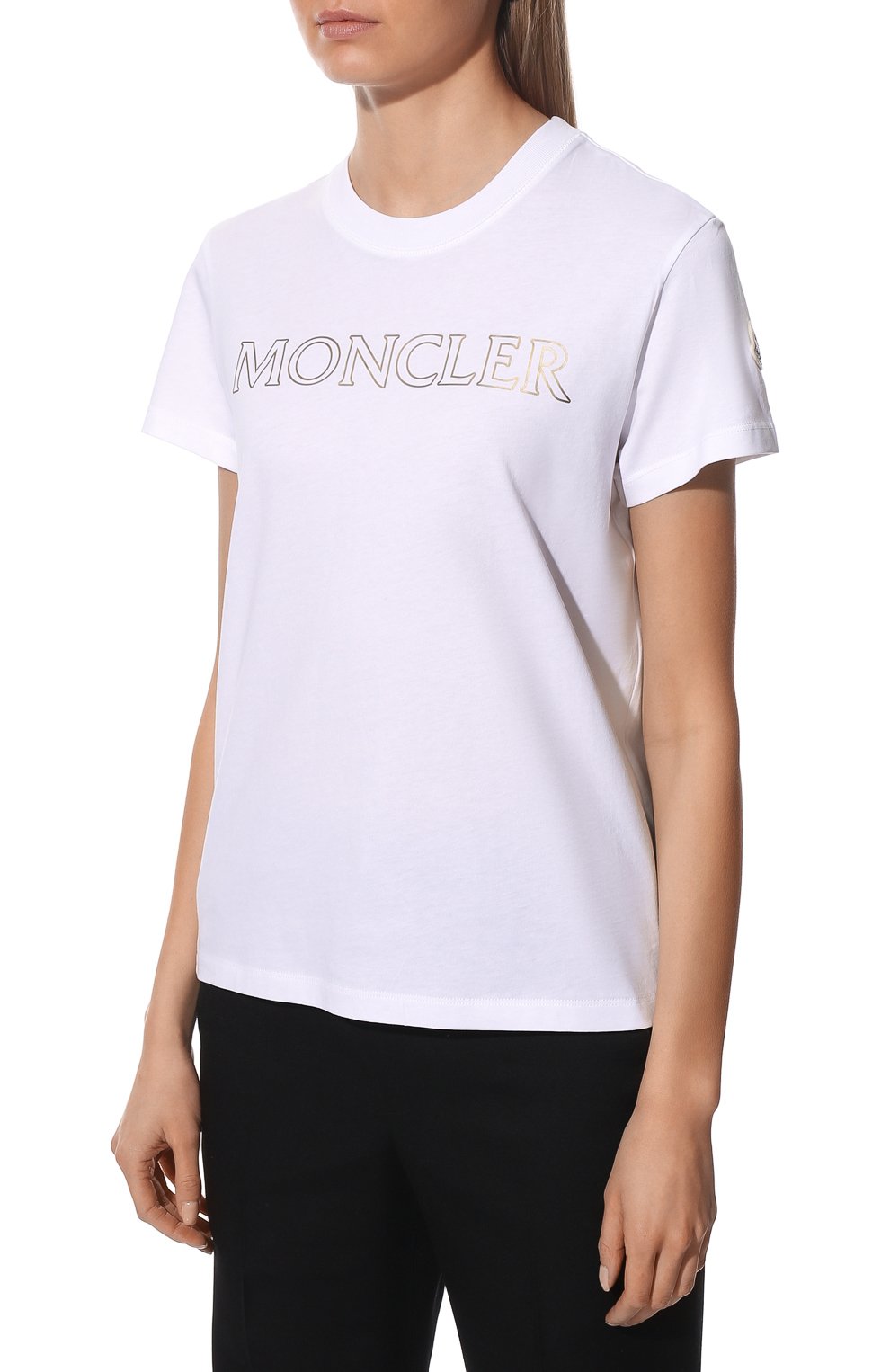 Хлопковая футболка MONCLER, арт. H1-093-8C000-13-829FB, фото 3