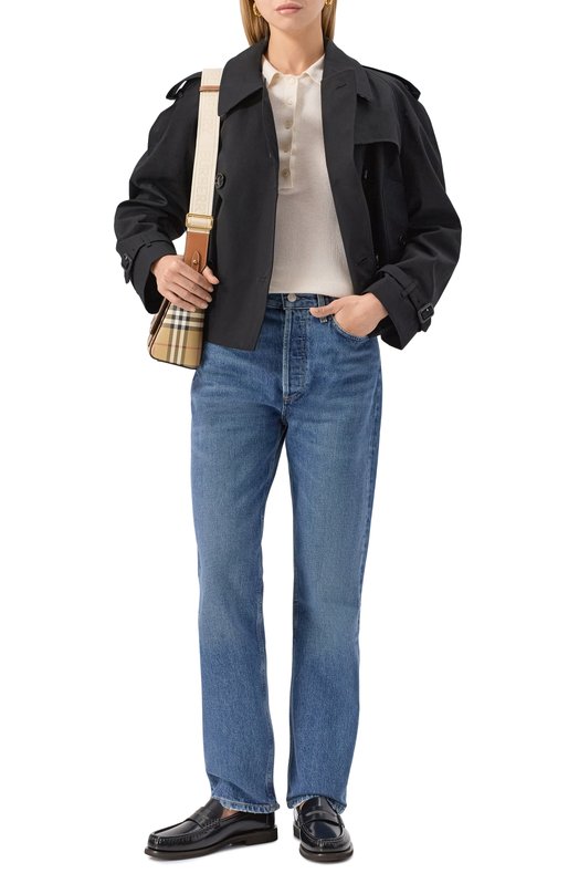 Хлопковый тренч Burberry 8072849 Чёрный  8072849 Фото 2