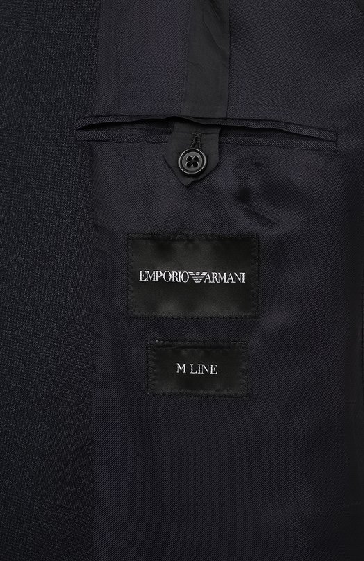 Шерстяной пиджак Emporio Armani EM000095/TE10982 Синий  EM000095/TE10982 Фото 8