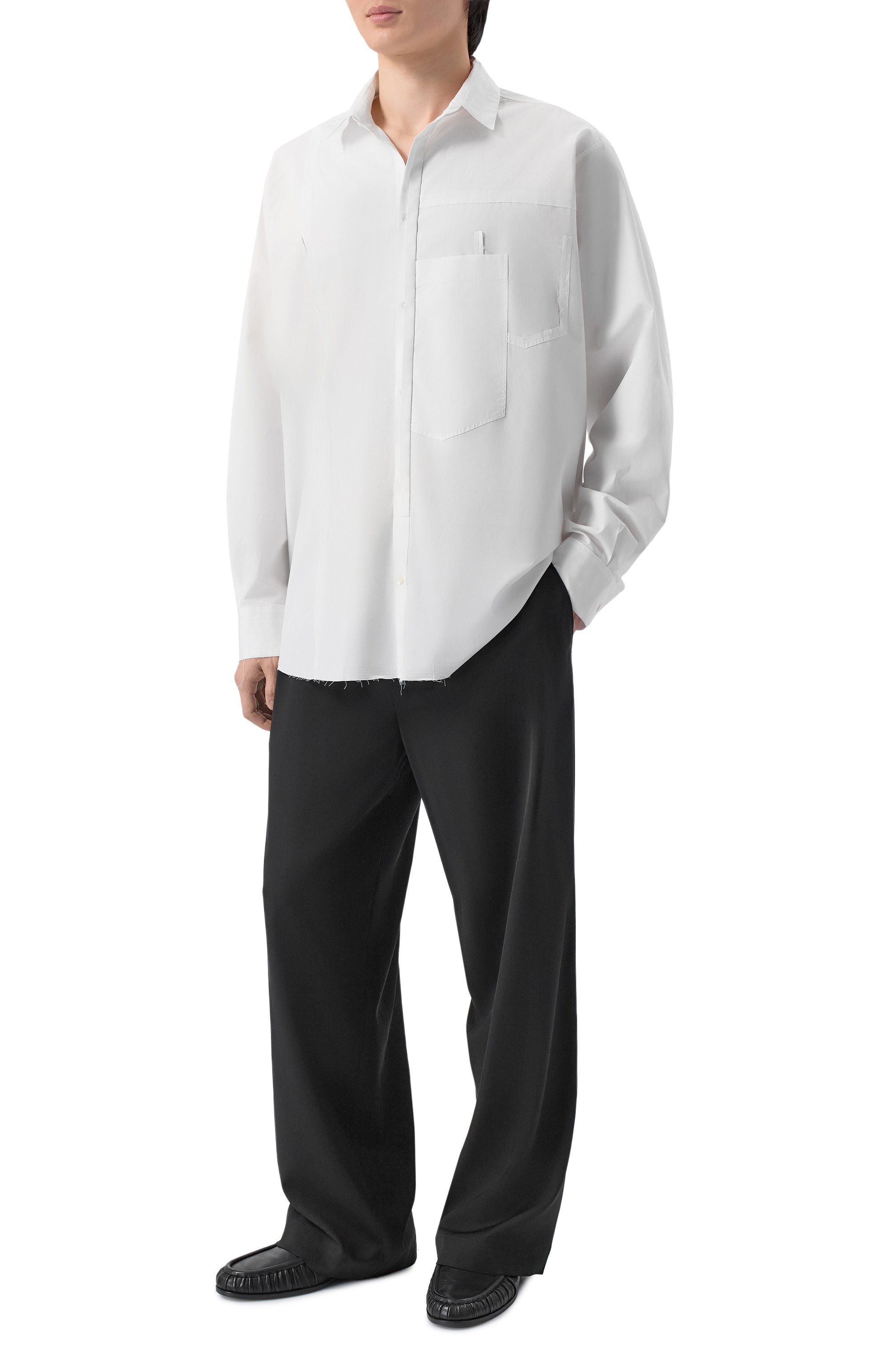 Хлопковая рубашка ISABEL BENENATO, арт. UW61S26_001, фото 2