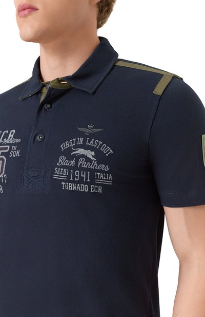 Хлопковое поло AERONAUTICA MILITARE, арт. 251P01860P173, фото 5