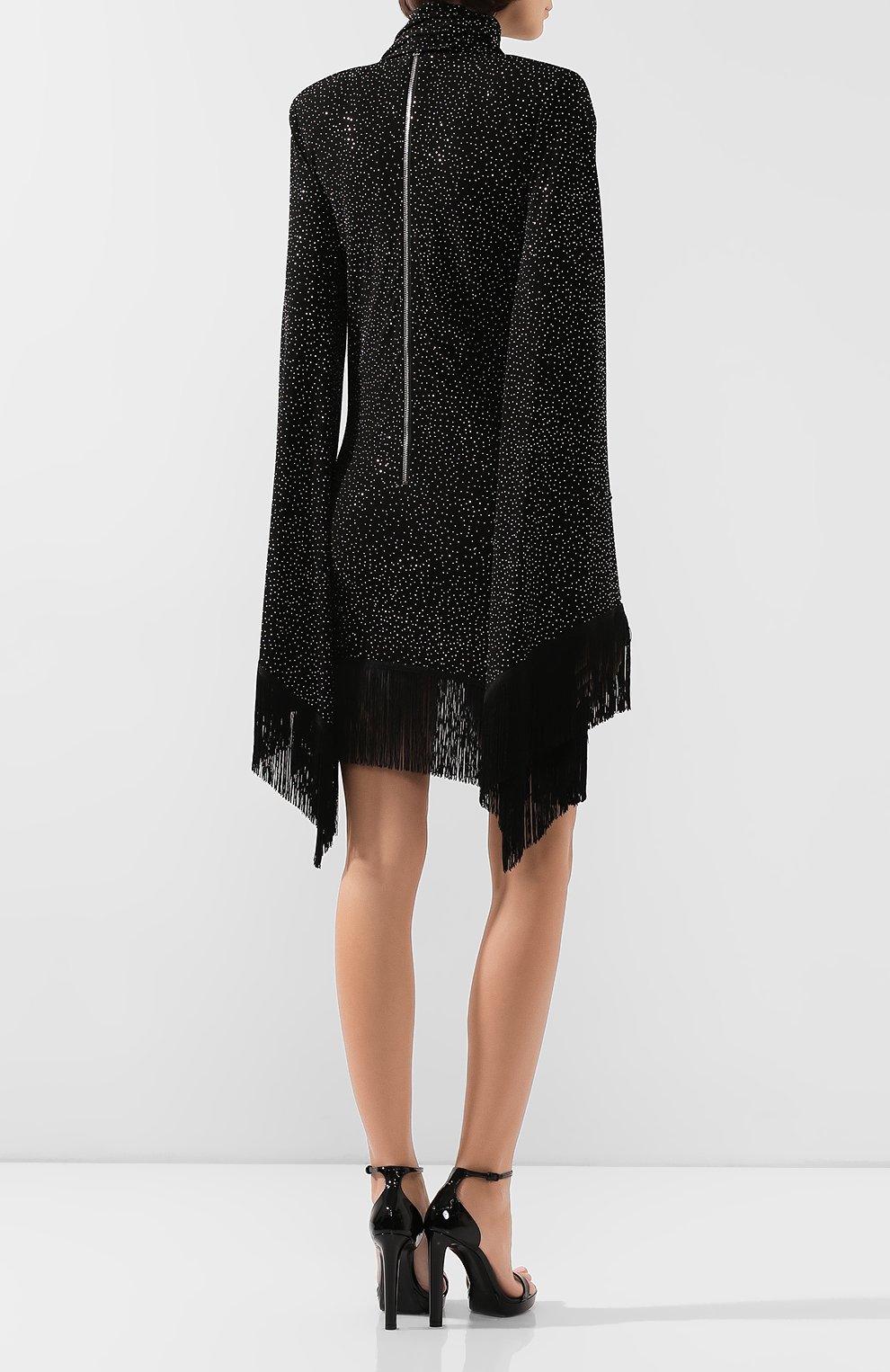 Платье BALMAIN темно-серого цвета по цене 226500 руб., арт. TF16244/V087, фото 4 Платье BALMAIN, арт. TF16244/V087, фото 4