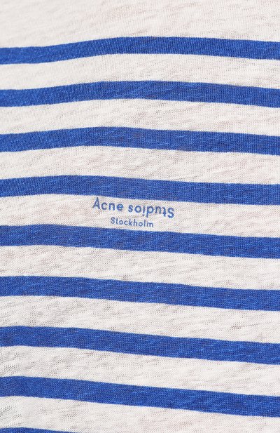 Льняная футболка ACNE STUDIOS, арт. AL0011/W, фото 5