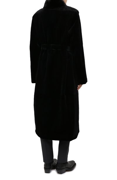 Шуба из меха норки YVES SALOMON черного цвета по цене 1155000 руб., арт. 7WYM75720VLVR/BLACK/52, фото 4 Шуба из меха норки YVES SALOMON, арт. 7WYM75720VLVR/BLACK/52, фото 4