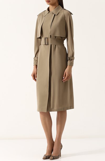 Приталенное шелковое платье с поясом MICHAEL KORS COLLECTION, арт. KDK/425AKK552, фото 3