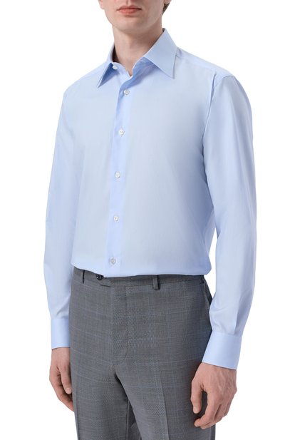 Хлопковая сорочка BRIONI светло-голубого цвета по цене 79950 руб., арт. RCB40M/0A04Q, фото 3 Хлопковая сорочка BRIONI, арт. RCB40M/0A04Q, фото 3
