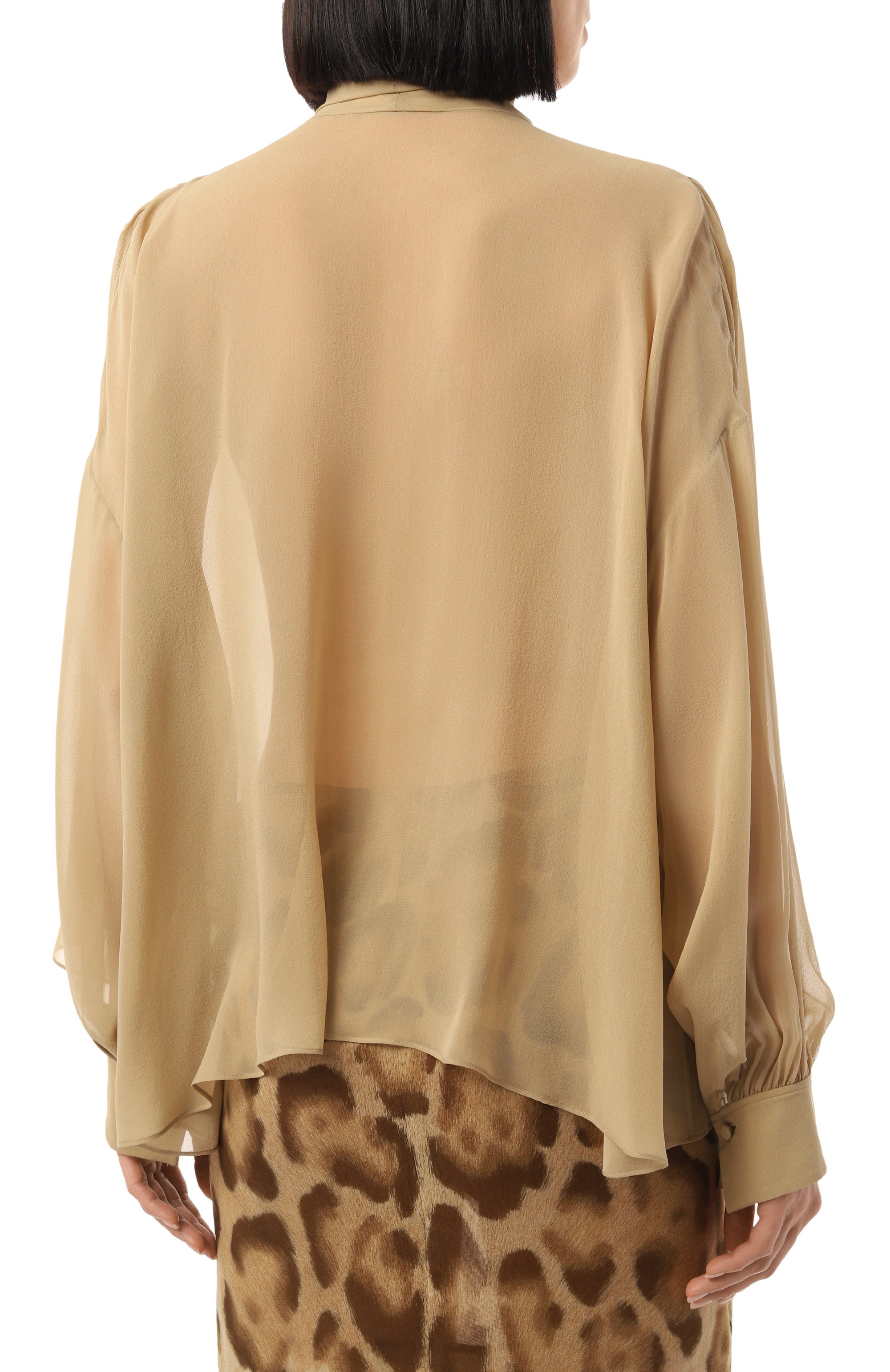 Шелковая блузка CHLOÉ, арт. CHC24WHT14123, фото 4