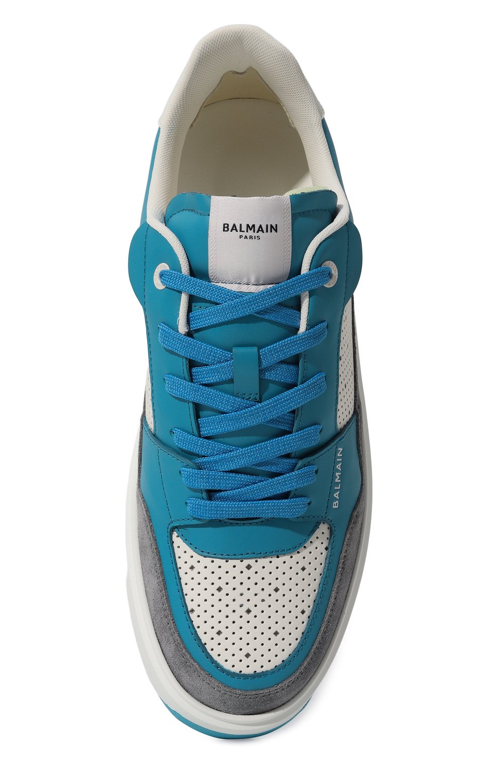 Кожаные кеды b-court BALMAIN, арт. DM1VI349/LPTN, фото 6