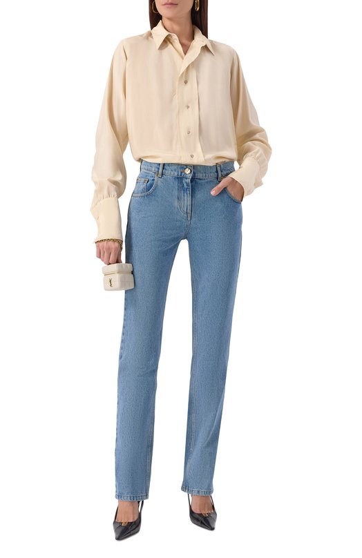 Сумка Cassandre Matelassé Carré Cube mini Saint Laurent 773592/AABVP Кремовый  773592/AABVP Фото 8