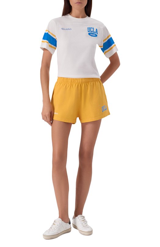 Хлопковая футболка Sporty & Rich x UCLA Sporty and Rich T0039615670WH01 Белый  T0039615670WH01 Фото 2