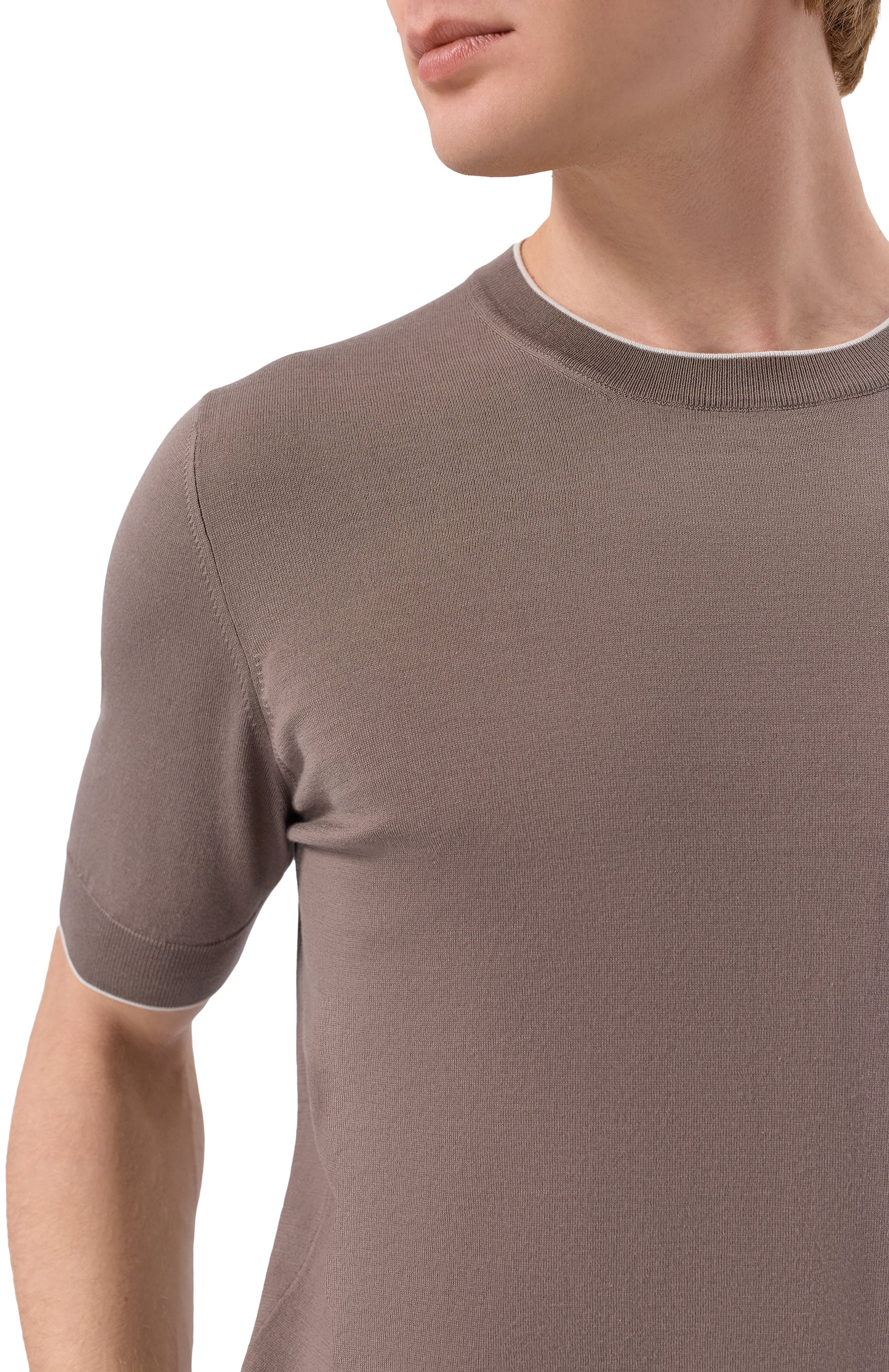 Хлопковый джемпер BRUNELLO CUCINELLI, арт. M29805200, фото 5