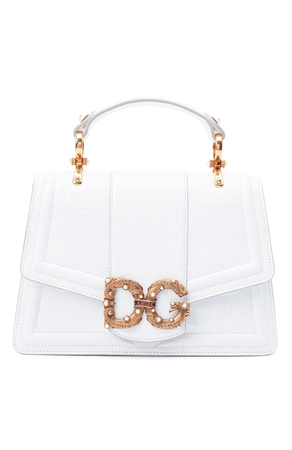 Сумка dg amore из кожи крокодила DOLCE & GABBANA, арт. BB6675/B2DF8/AMIS, фото 1