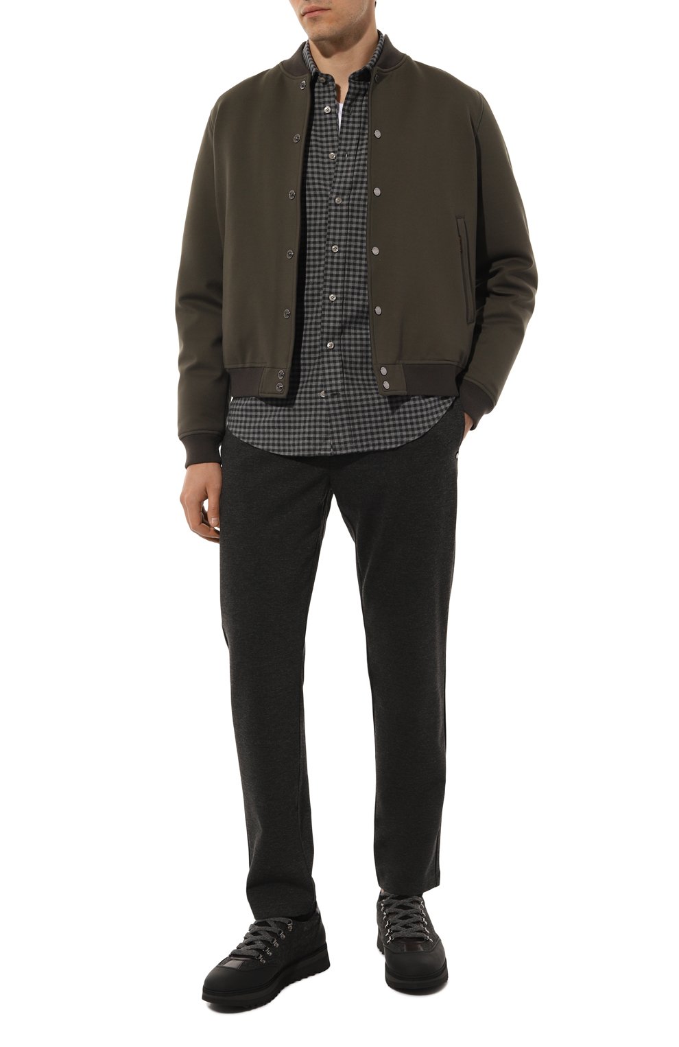 Комбинированные кроссовки megeve BLU BARRETT темно-серого цвета по цене 72400 руб., арт. MEGEVE-13249.3, фото 2 Комбинированные кроссовки megeve BLU BARRETT, арт. MEGEVE-13249.3, фото 2