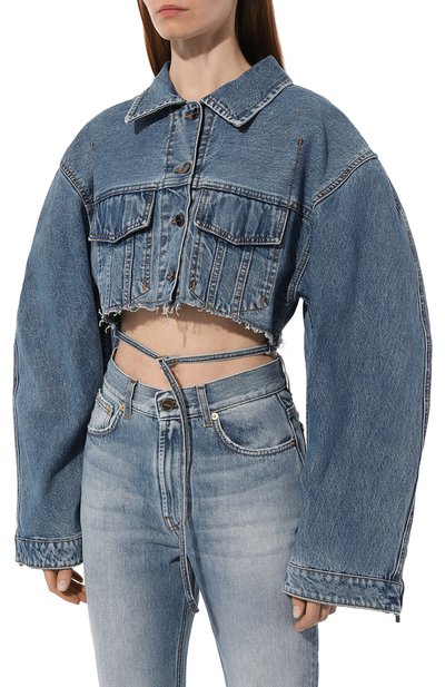 Джинсовая куртка JACQUEMUS голубого цвета по цене 99500 руб., арт. 23H/233DE021-1015, фото 3 Джинсовая куртка JACQUEMUS, арт. 23H/233DE021-1015, фото 3