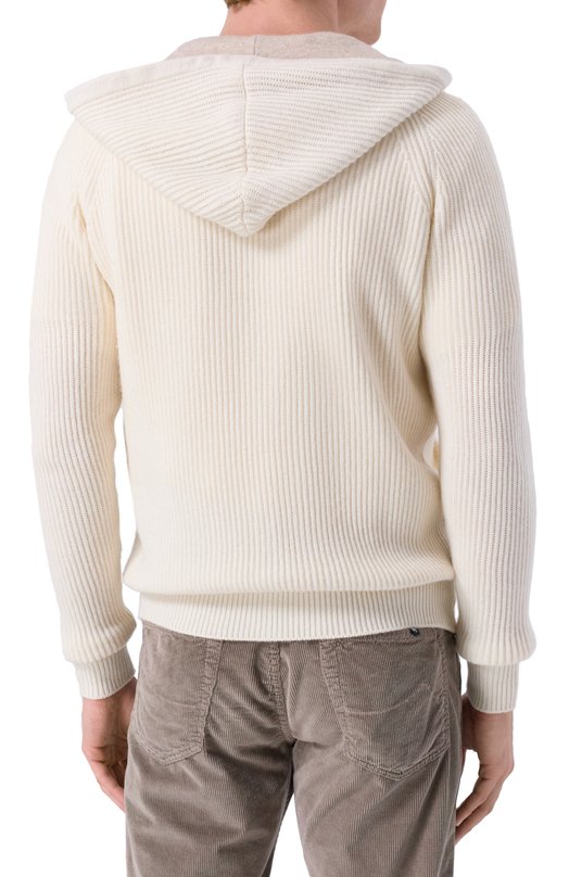 Кардиган из шерсти и кашемира L.B.M. 1911 6380/59505 Белый  6380/59505 Фото 4