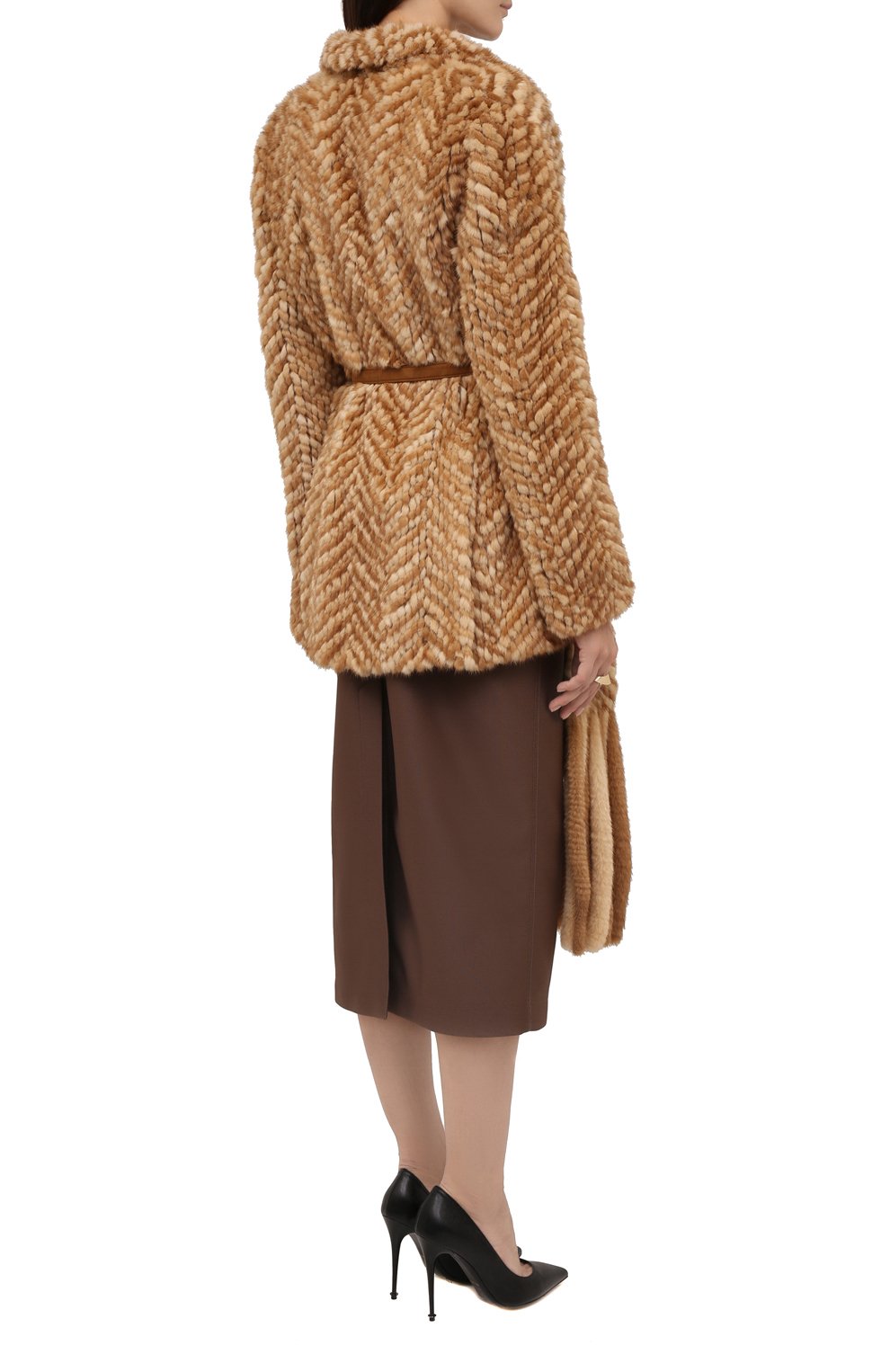 Шуба из норки FENDI, арт. FNE02L AH0K, фото 4