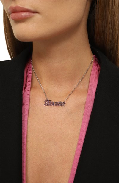 Колье abuser с надписью из фианитов LEVASHOVAELAGINA, арт. abuser/n, фото 2