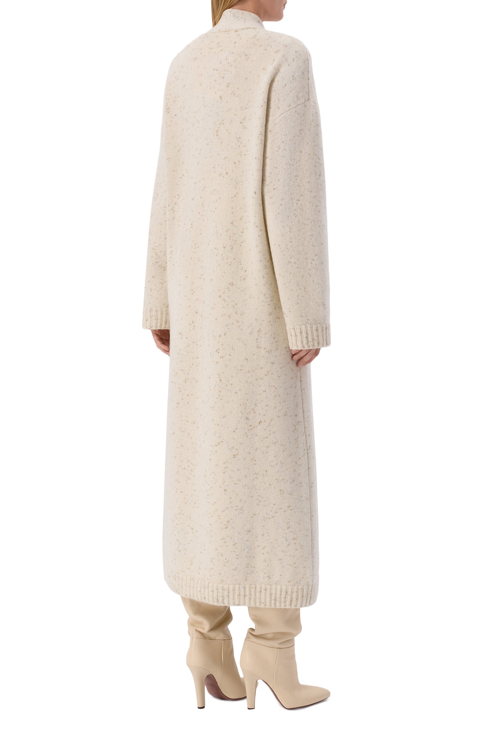 Шерстяной кардиган FREEAGE кремового цвета по цене 69080 руб., арт. LW26.CR115.2300.101, фото 4 Шерстяной кардиган FREEAGE, арт. LW26.CR115.2300.101, фото 4